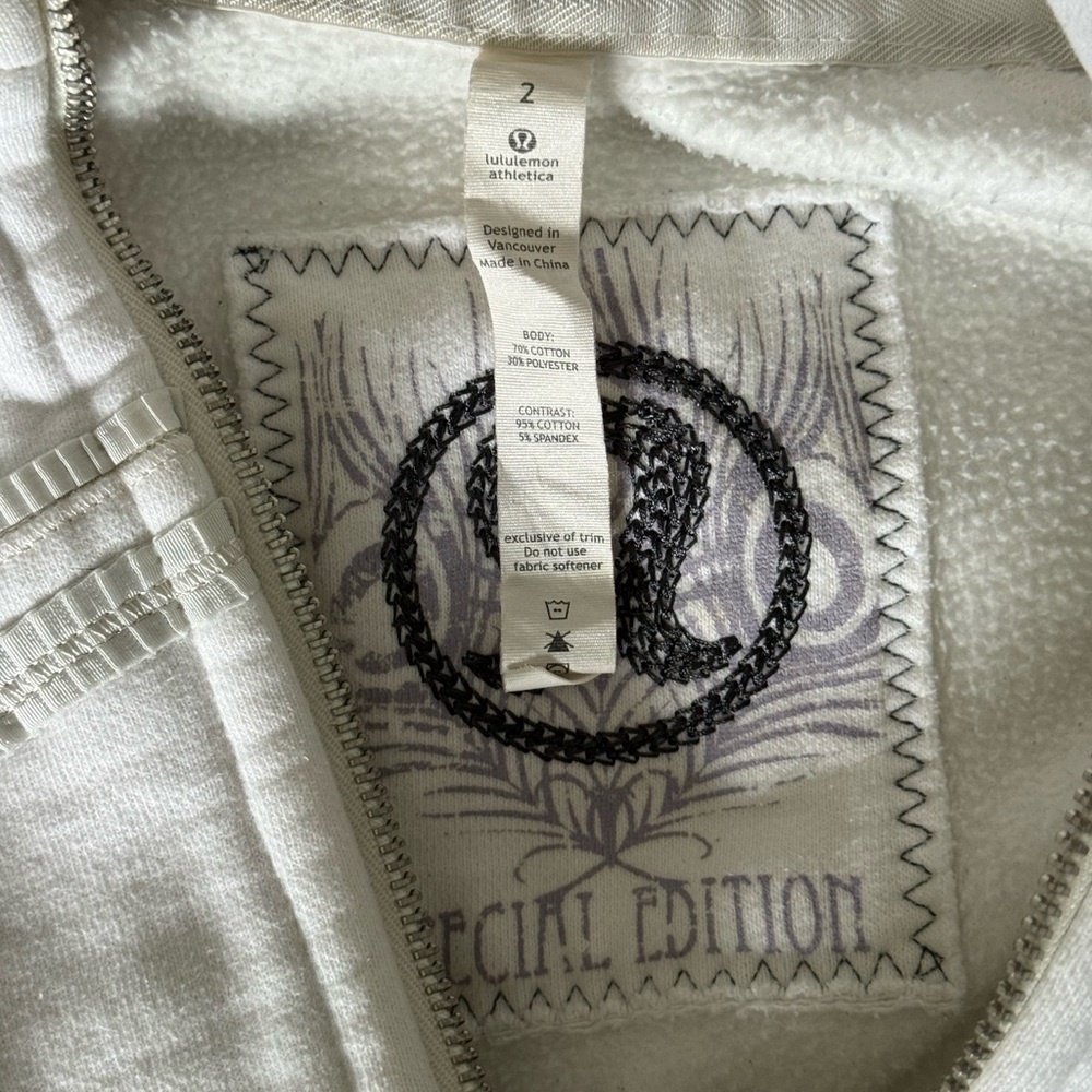 Lululemon White Scuba Hoodie - Picture 9 of 11